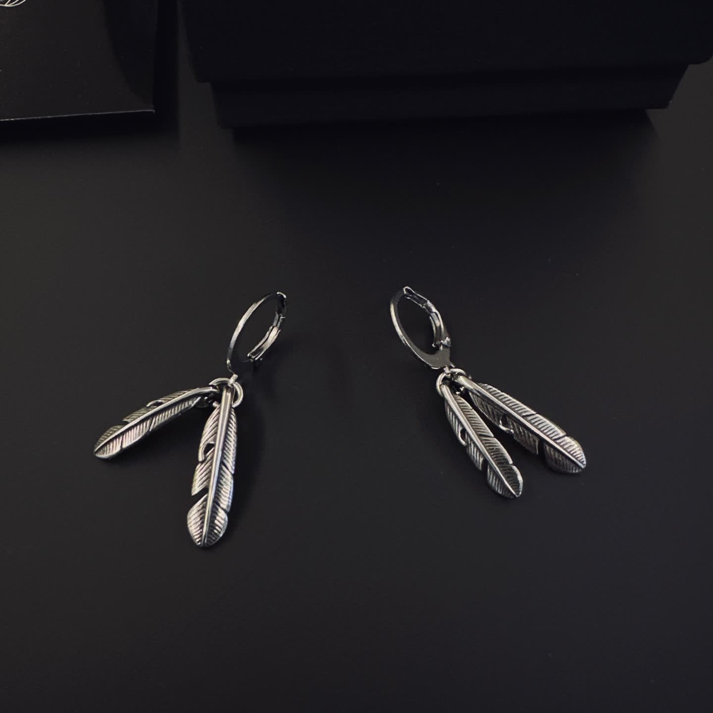 Chrome Hearts Feather Earrings